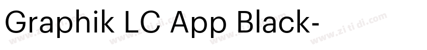Graphik LC App Black字体转换 Graphik LC App Black字体转换